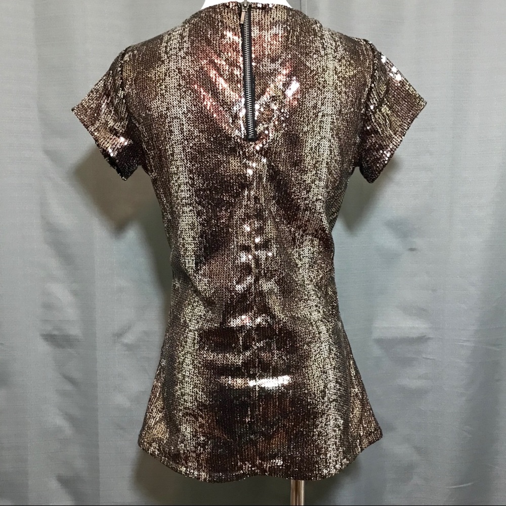 Inc. Sequin Python Print Top - image 3